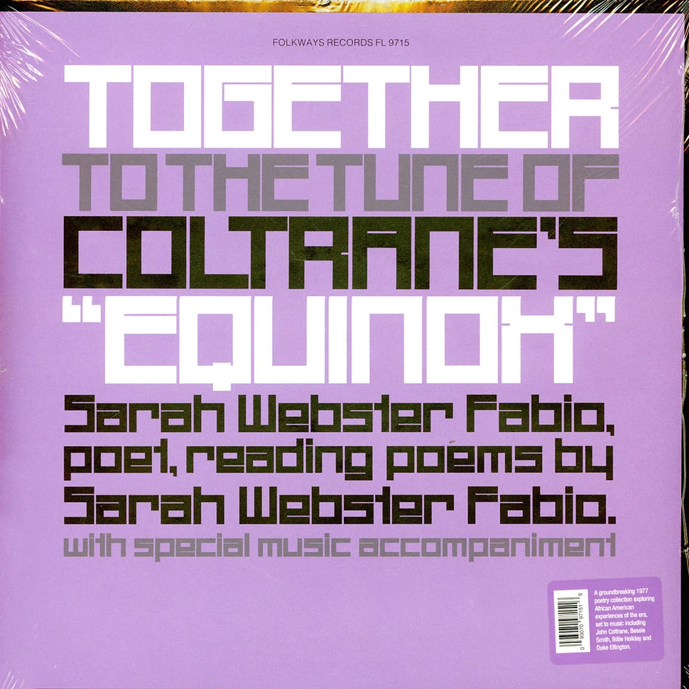 Sarah Webster Fabio - Together To The Tune Of Coltrane's "Equinox"