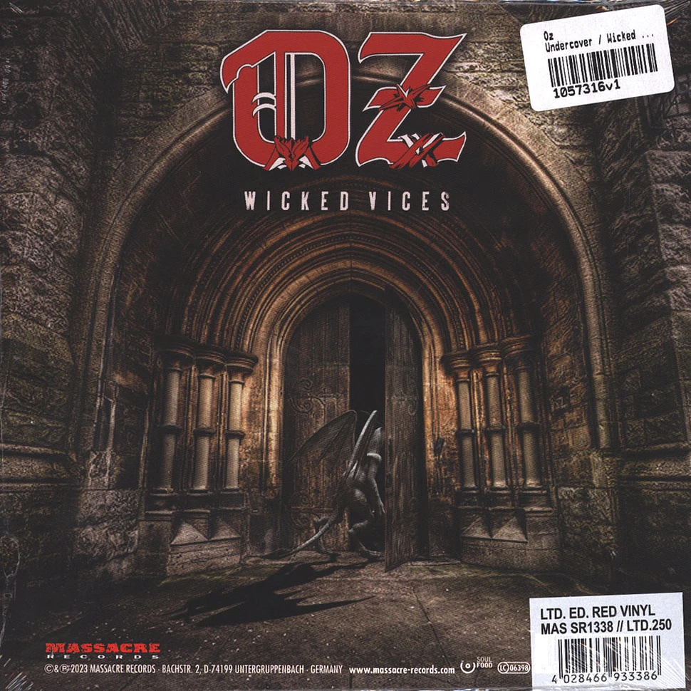 Oz - Undercover / Wicked Vices Red Vinyl Edition