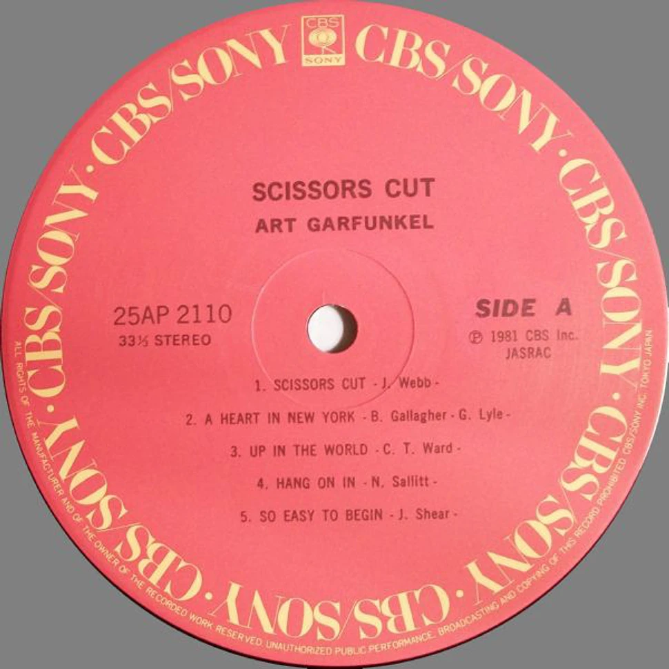 Art Garfunkel - Scissors Cut