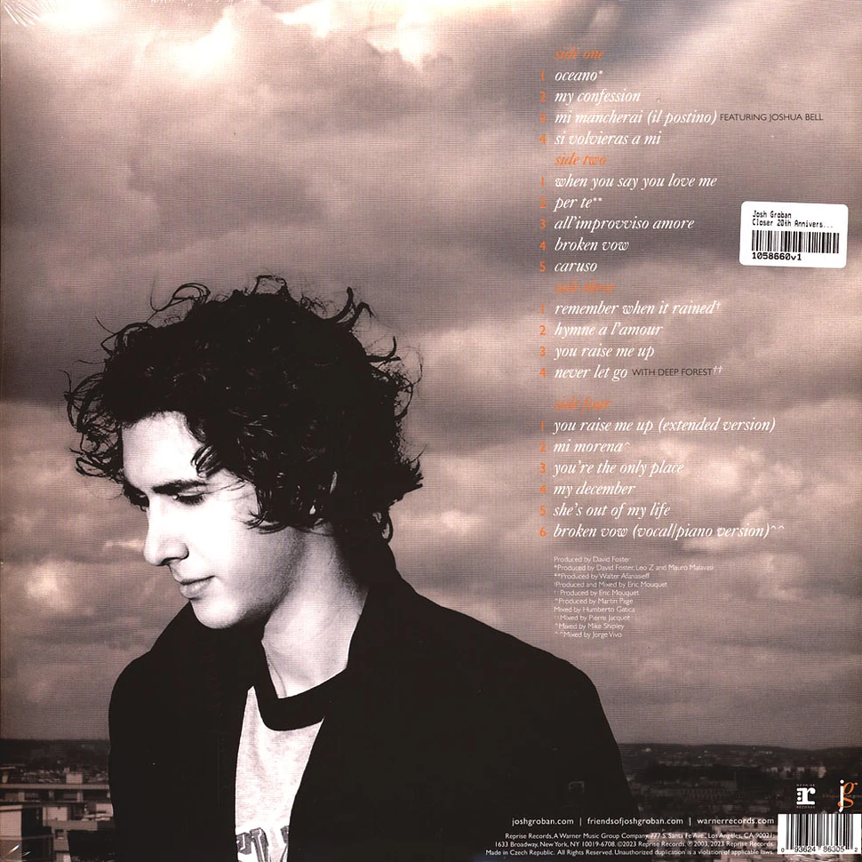 Josh Groban - Closer 20th Anniversary Deluxe Edition