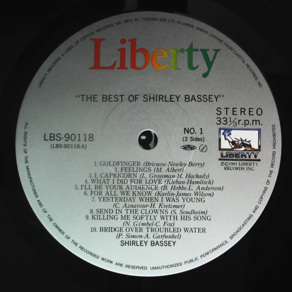 Shirley Bassey - The Best Of Shirley Bassey