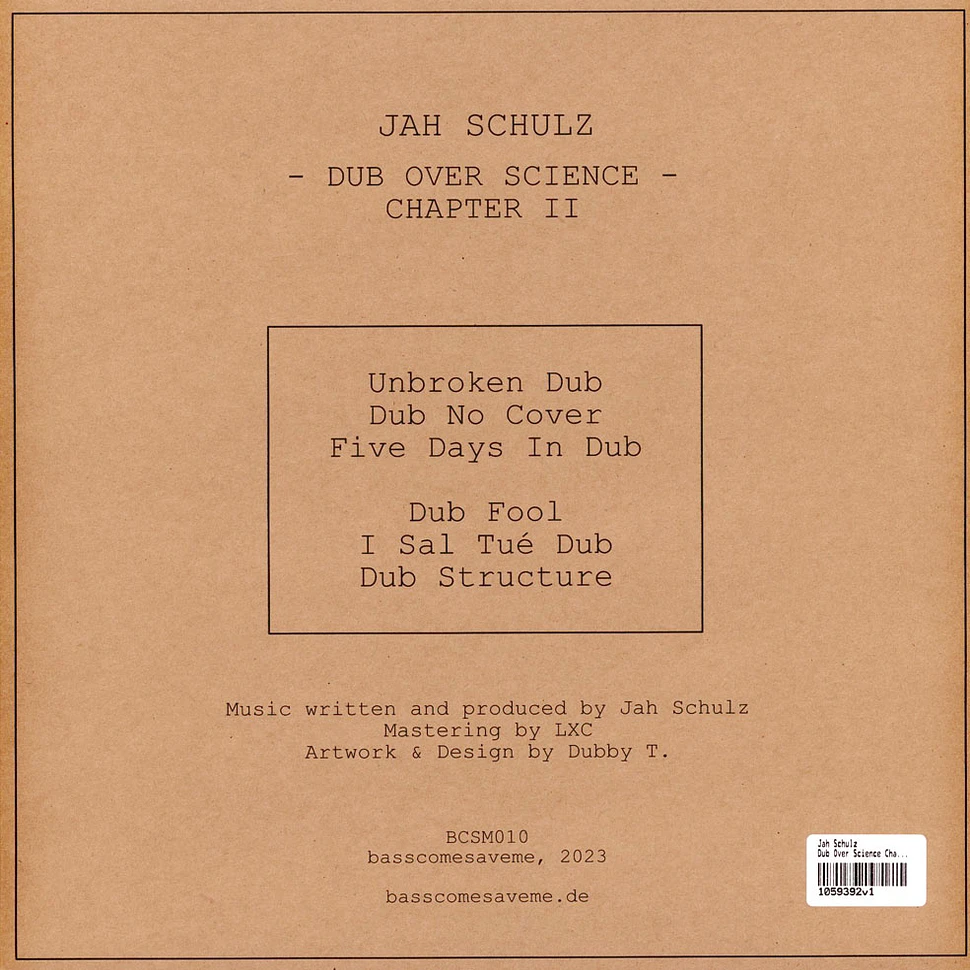 Jah Schulz - Dub Over Science Chapter II