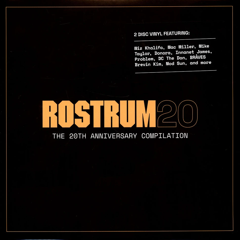 V.A. - Rostrum 20: The 20th Anniversary Compilation Black Friday Record Store Day 2023 Golden / Black Vinyl Edition