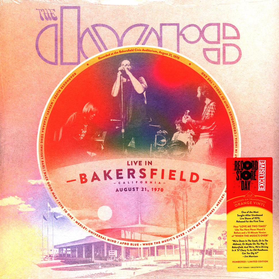 The Doors - Live From Bakersfield Black Friday Record Store Day 2023 Vinyl Edition