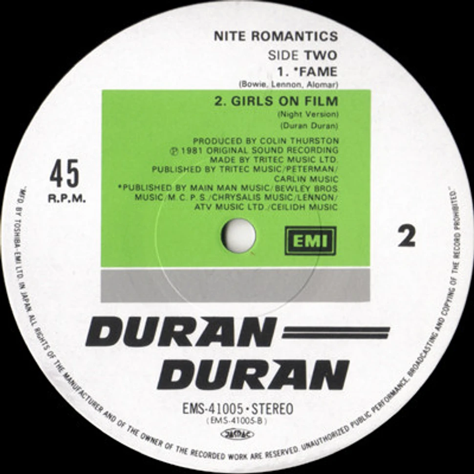 Duran Duran - Nite Romantics