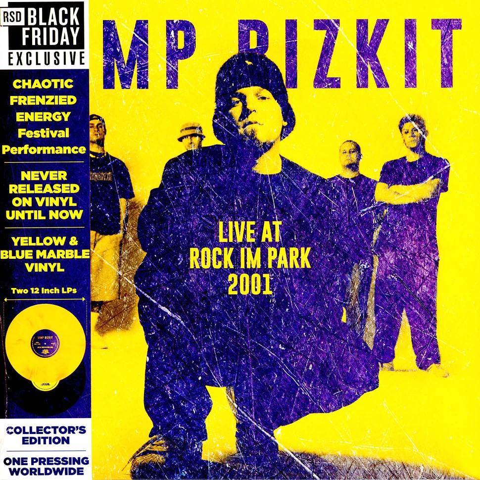 Limp Bizkit Rock Im Park 2001 Black Friday Record Store Day 2023 Blue Yellow Marbled Vinyl Edition