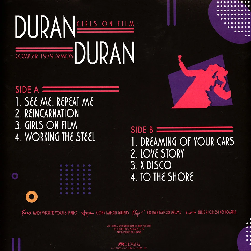 Duran Duran - Girls On Film - The Complete 1979 Demos Pink & Blue Vinyl Edition