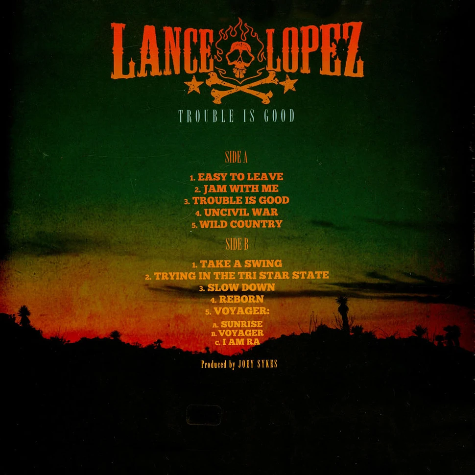 Lance Lopez - Trouble Is Good Orange Vinyl Edition
