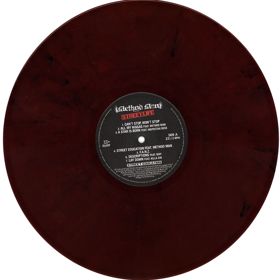 Method Man & Street Life - Street Education Red Marbled Vinyl Edition