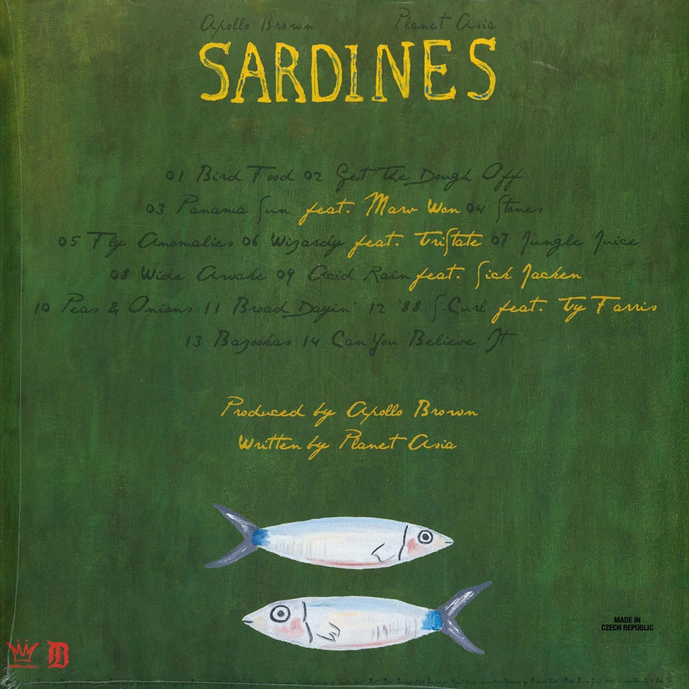 Apollo Brown & Planet Asia - Sardines Sardine Green Vinyl Edition