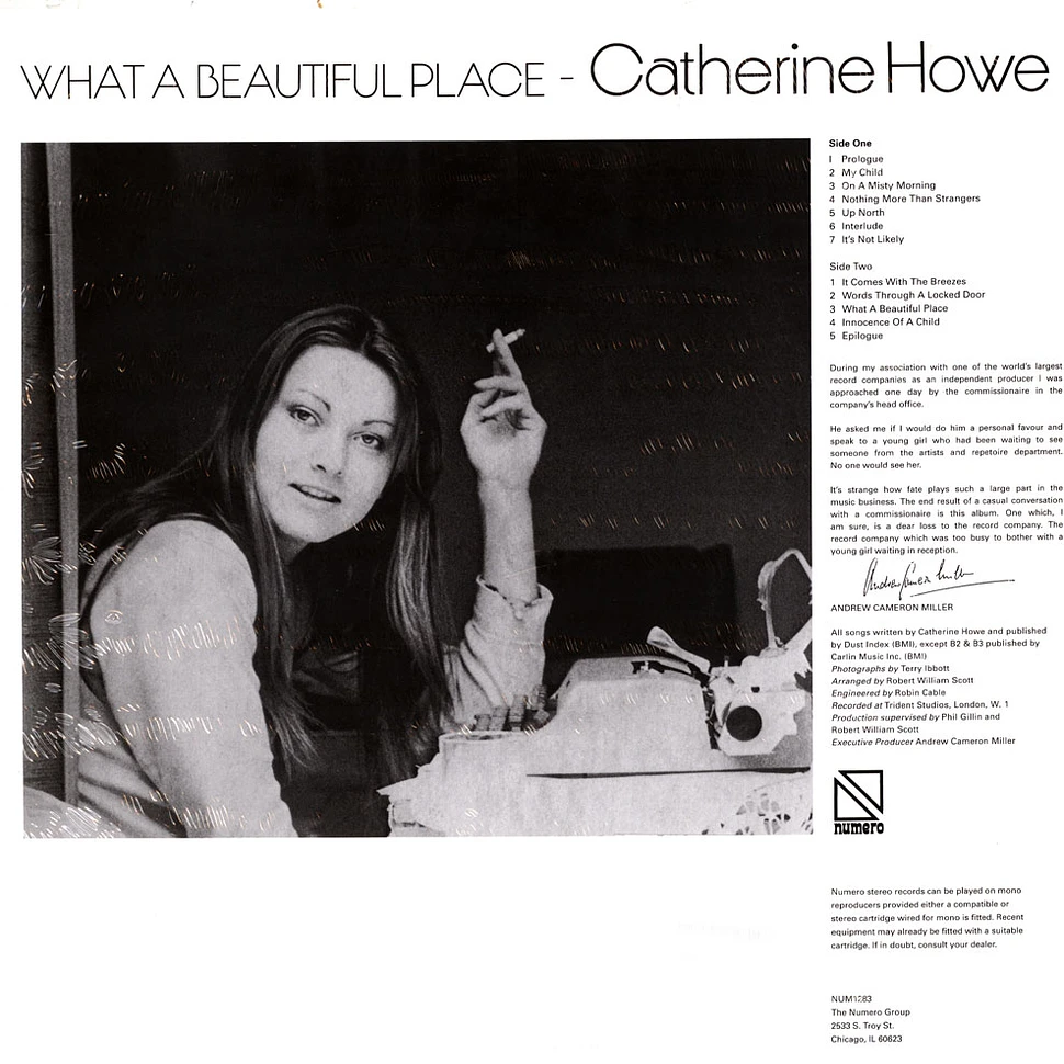 Catherine Howe - What A Beautiful Place Black Vinyl Edition