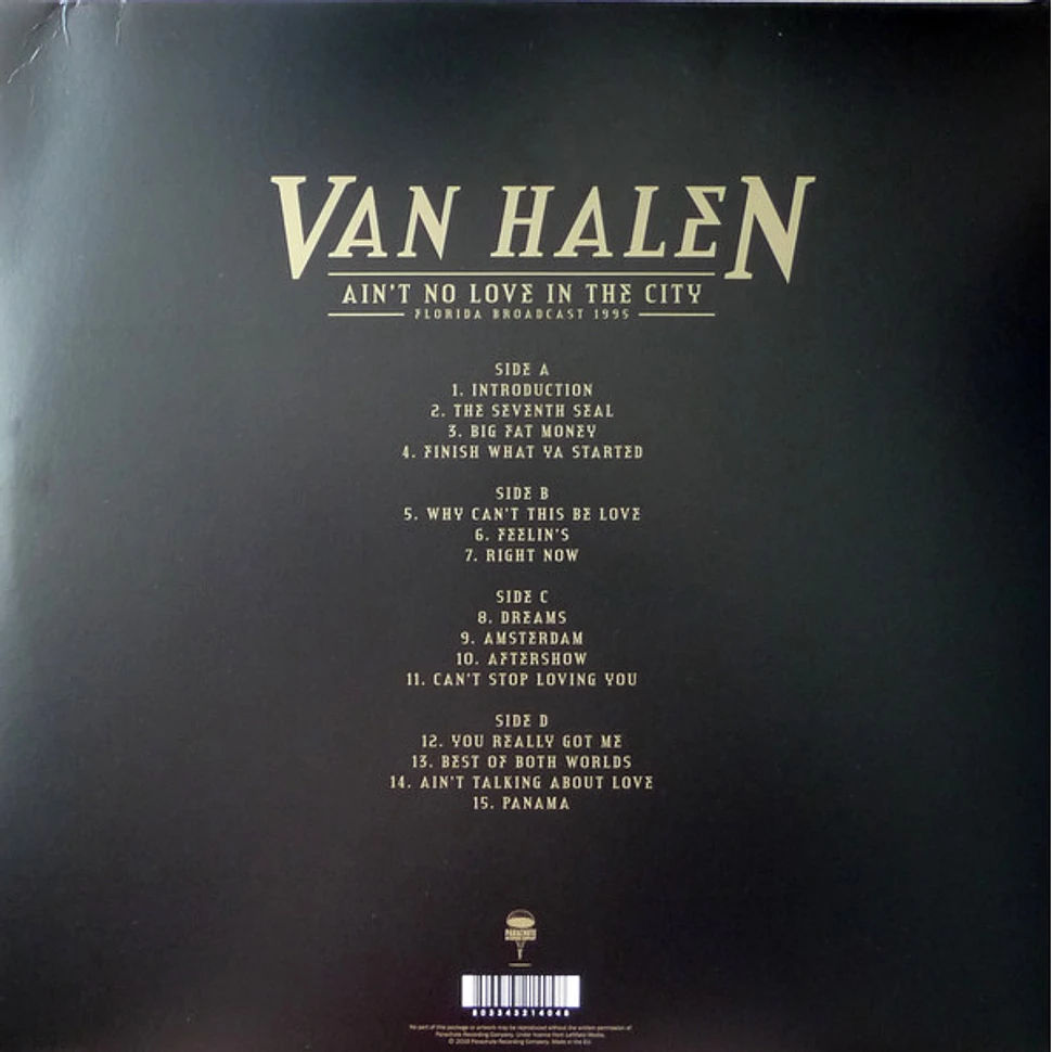 Van Halen - Ain't No Love In The City Florida Broadcast 1995