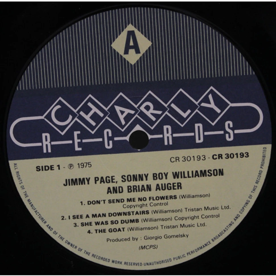 Jimmy Page, Sonny Boy Williamson , & Brian Auger - Jimmy Page, Sonny ...