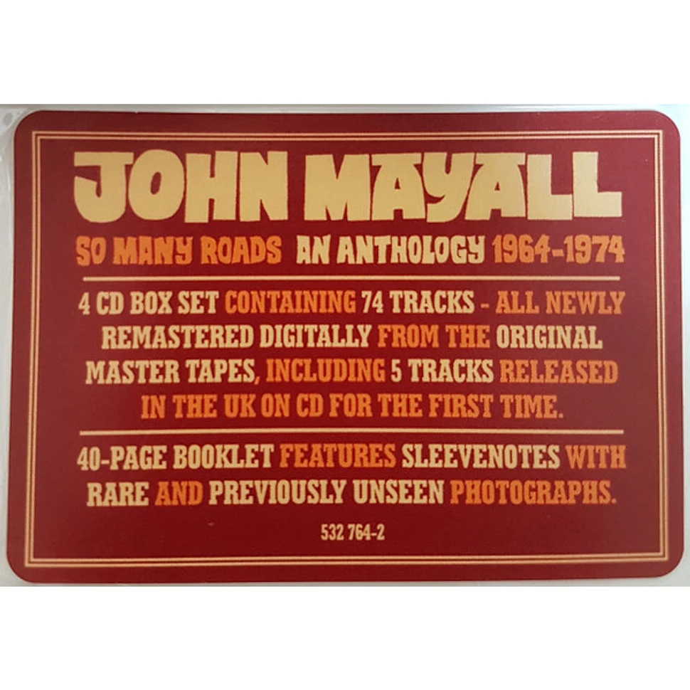 John Mayall - So Many Roads - An Anthology 1964-1974 - CD - 2010