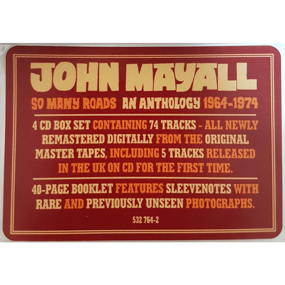 John Mayall/ SO MANY ROADS-AN ANTHOLOGY-