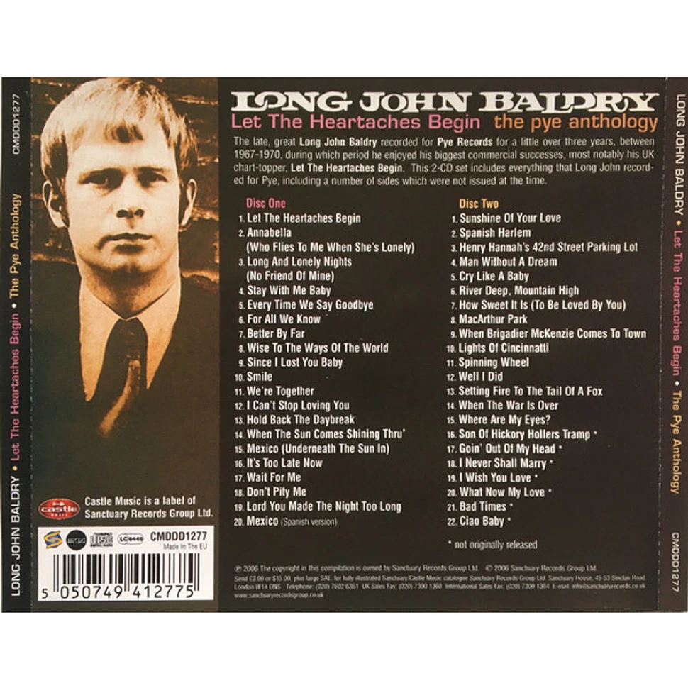 Long John Baldry - Let The Heartaches Begin - The Pye Anthology