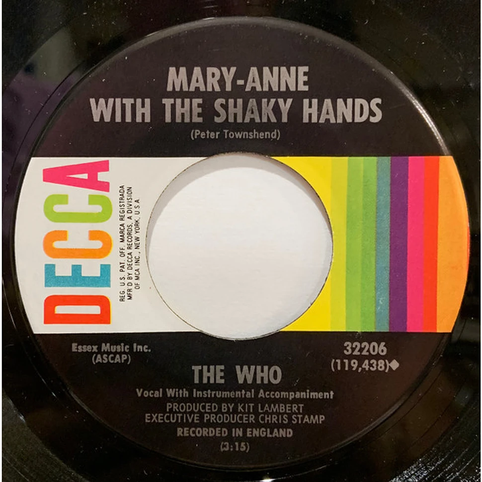 The Who - I Can See For Miles / Mary-Anne With The Shaky Hands