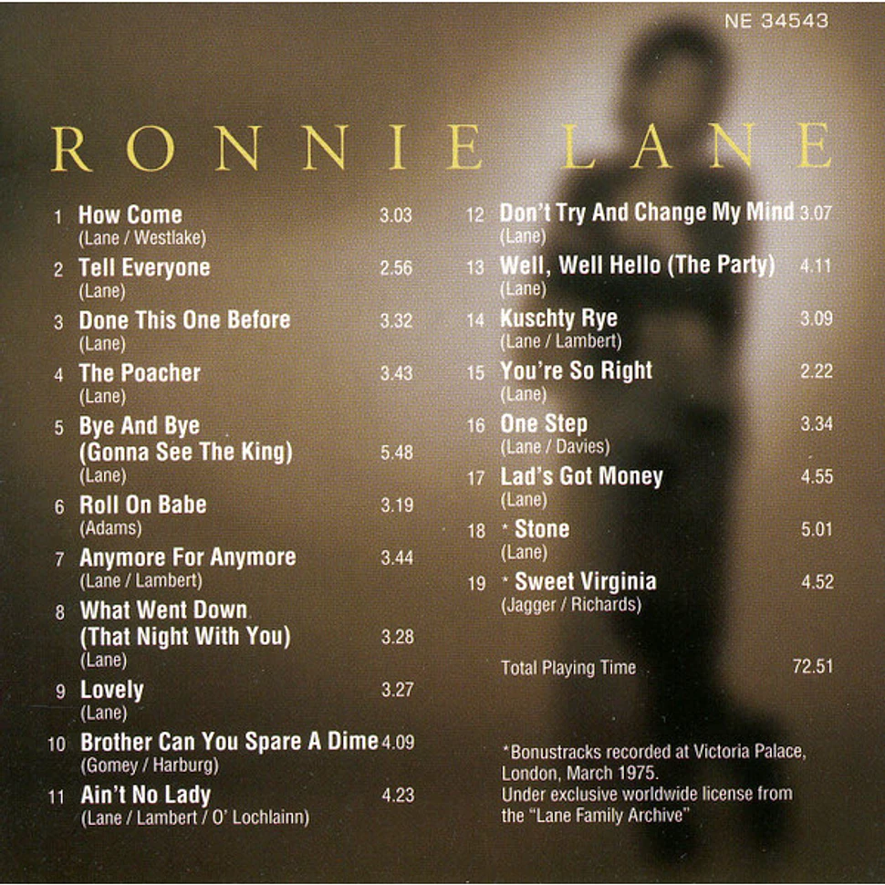 Ronnie Lane - How Come