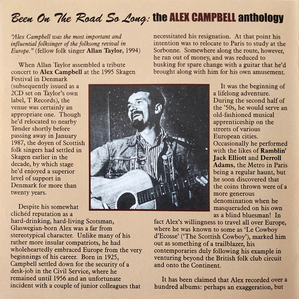 Alex Campbell - Been On The Road So Long (The Alex Campbell Anthology)