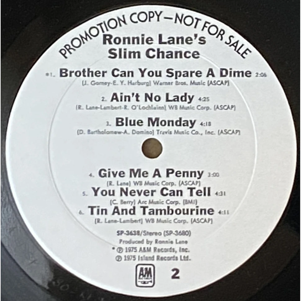 Ronnie Lane - Ronnie Lane's Slim Chance