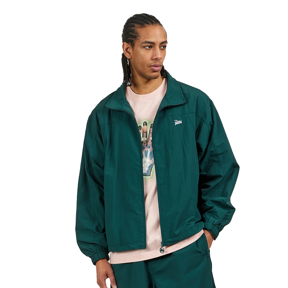 Patta - Basic M2 Nylon Track Jacket (Ponderosa Pine) | HHV