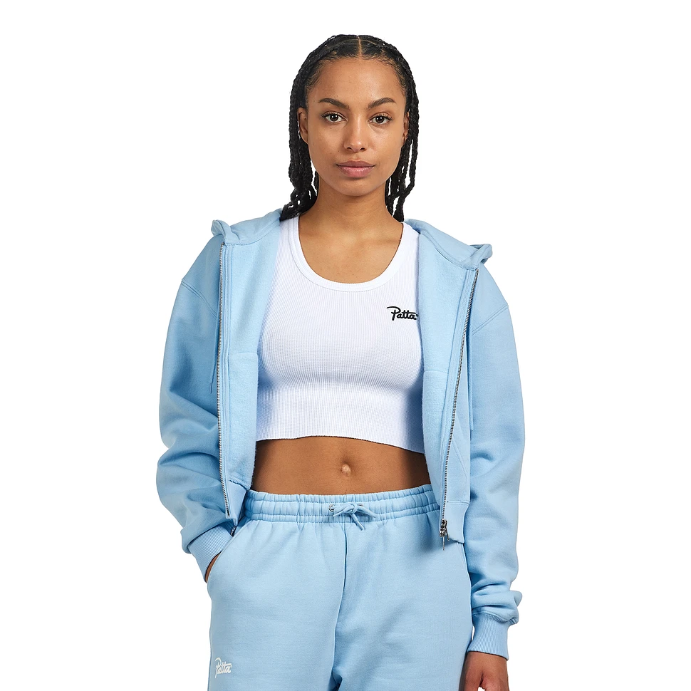 Patta - Femme Basic Crop Zip Up Hooded Sweater