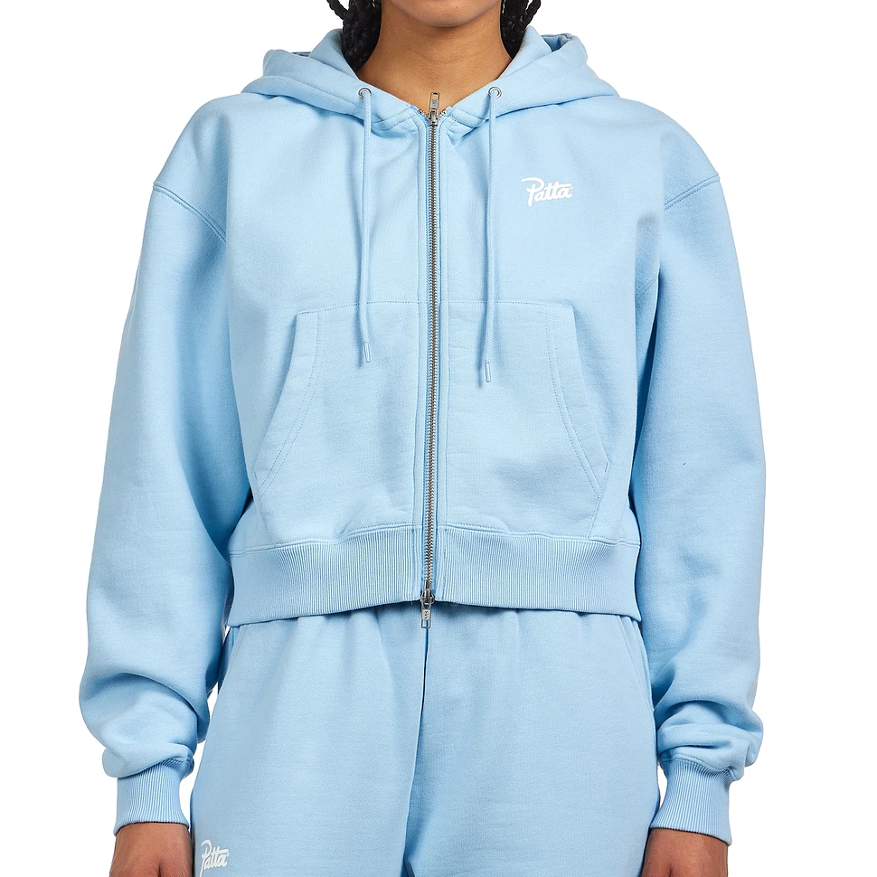 Patta - Femme Basic Crop Zip Up Hooded Sweater