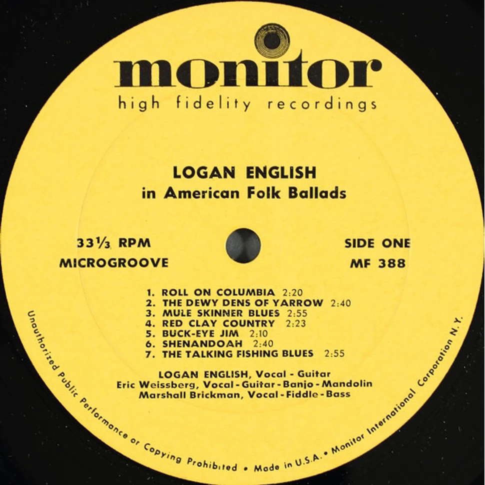 Logan English - In American Folk Ballads