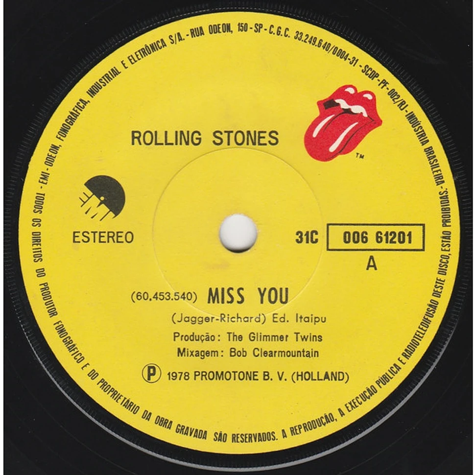 The Rolling Stones - Miss You - Vinyl 7