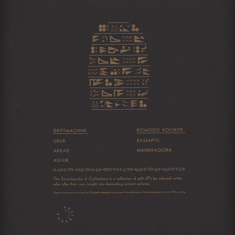 Driftmachine / Komodo Kolektif - The Encyclopedia Of Civilizations Volume 5: Babylon