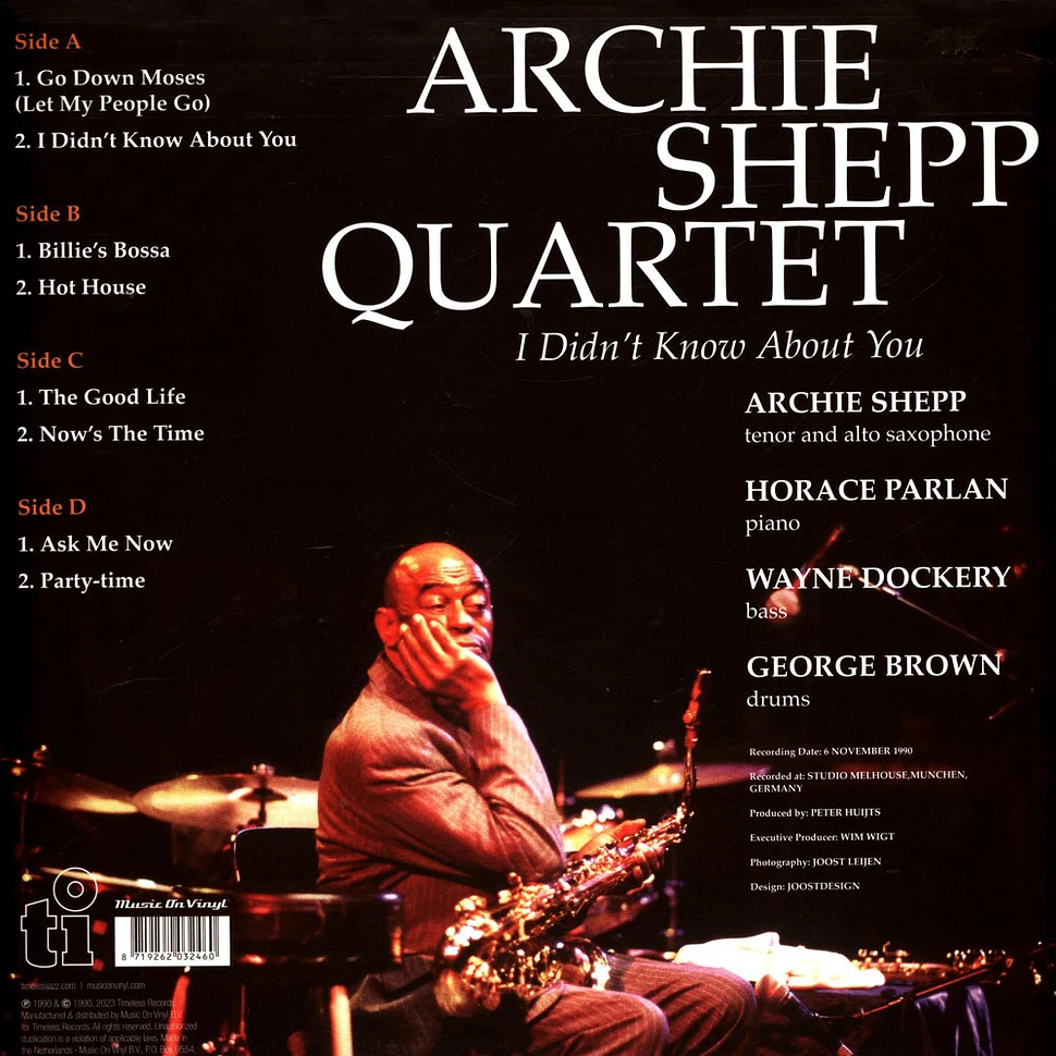 Archie Shepp Quartet - I Didn't Know About You