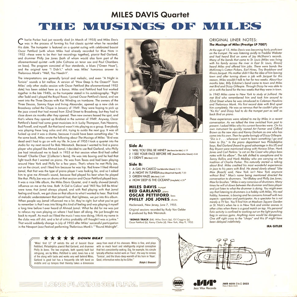 Miles Davis - The Musing Of Miles