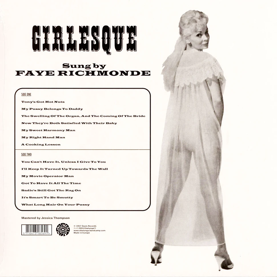 Faye Richmonde - Girlesque Black Vinyl Edition