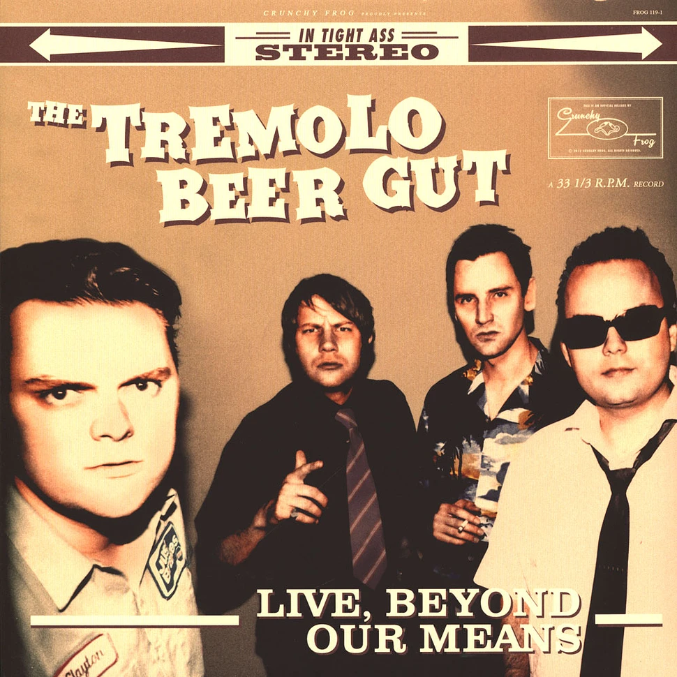 The Tremolo Beer Gut - Live, Beyond Our Means Black