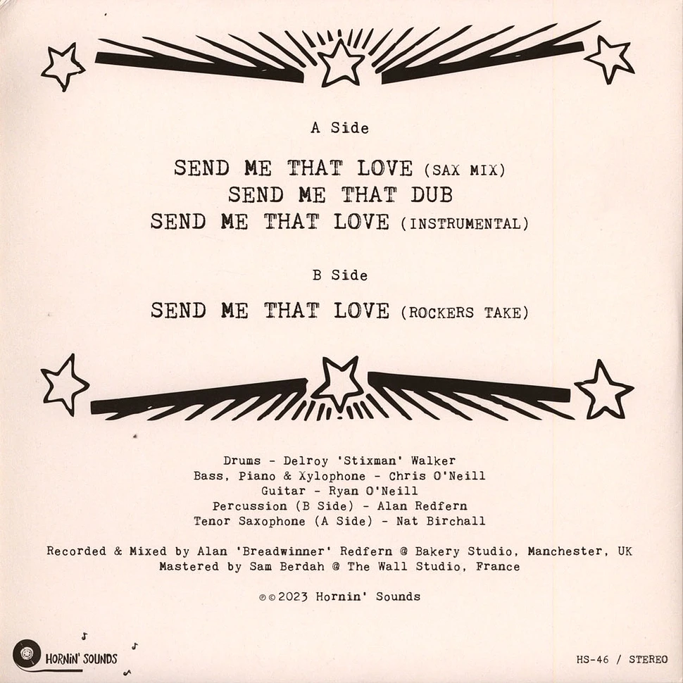 Bakery All Star - Send Me That Love, Dub, Instrumental / Extended Rockers Take