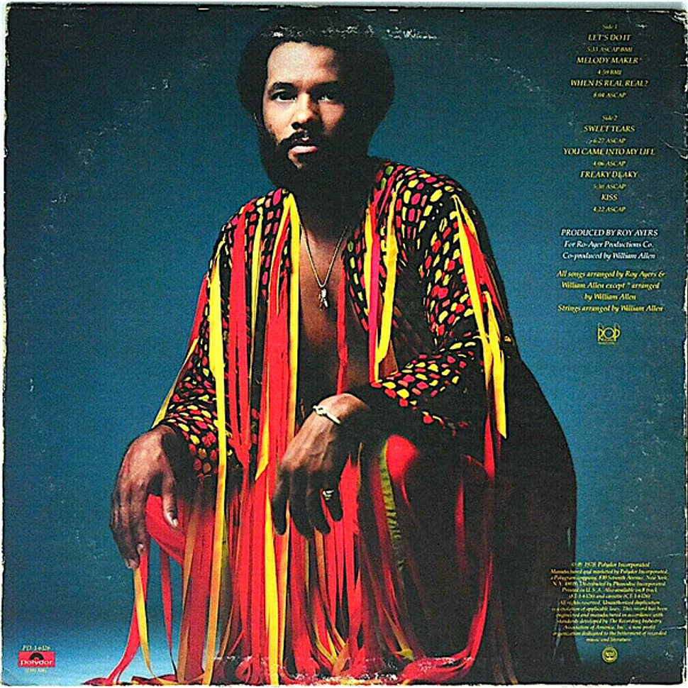 Roy Ayers Let's Do It Vinyl LP 1978 US Original HHV