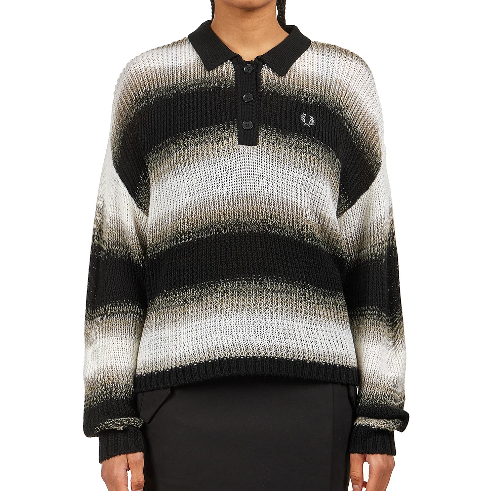 Fred Perry - Striped Open-Knit Shirt