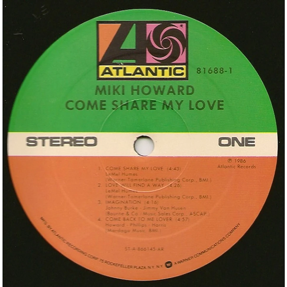 Miki Howard - Come Share My Love