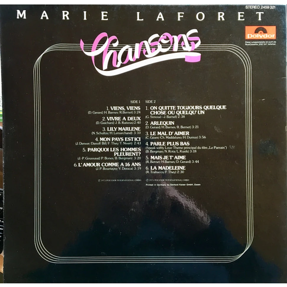 Marie Laforet - Chansons