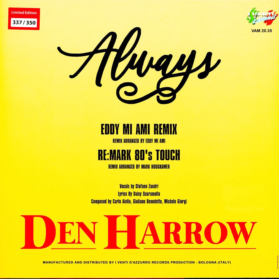 Den Harrow - Always Remix