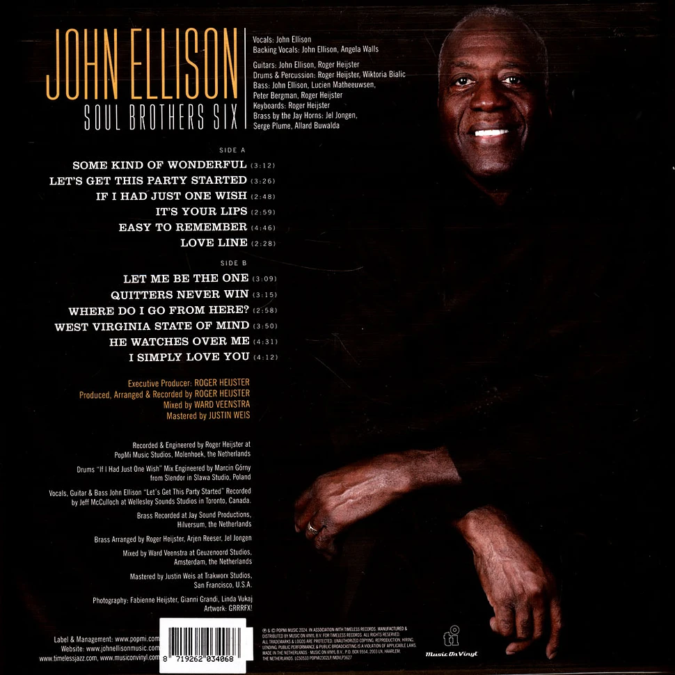 John Ellison - Some Kind Of Wonderful Black Vinyl Edition