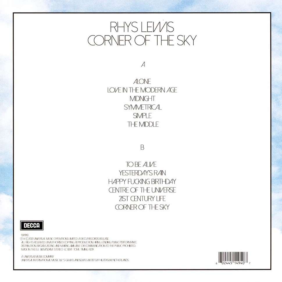 Rhys Lewis - Corner Of The Sky Blue Marble Vinyl Edition
