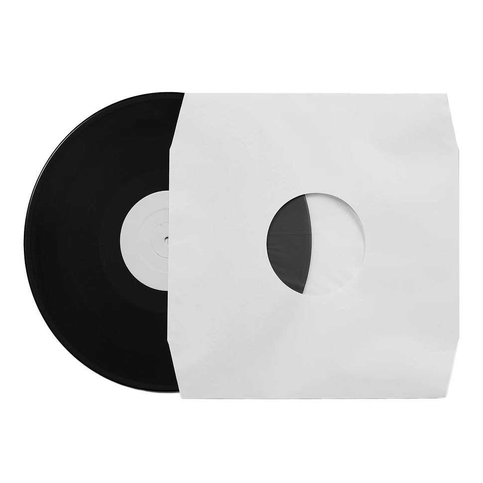 50x 12" Record Inner Sleeves - Innenhüllen (Eckschnitt / antistatisch / weiß 90 g/m²)