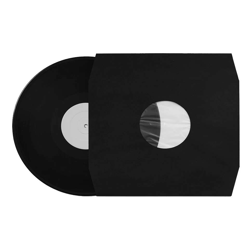 50x 12" Record Inner Sleeves - Innenhüllen (Eckschnitt / antistatisch / schwarz 80 g/m²)