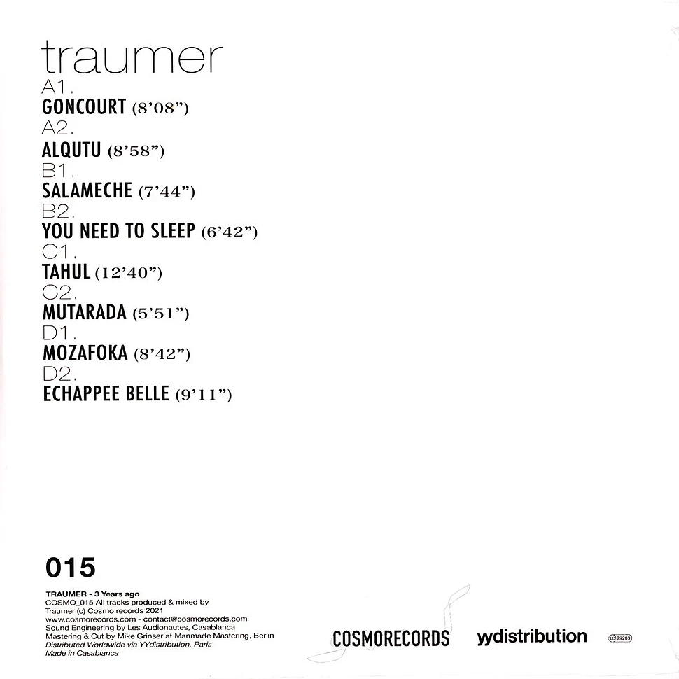 Traumer - 3 Years Ago 2023 Repress