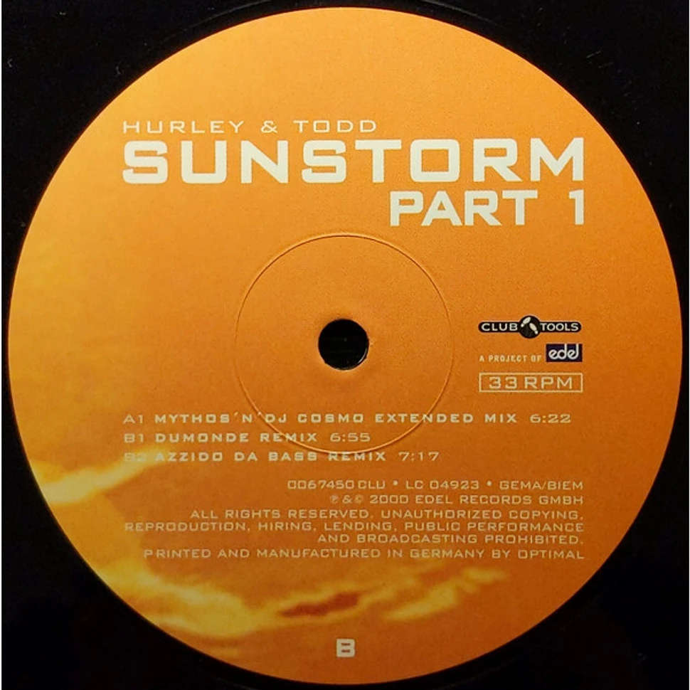Hurley & Todd - Sunstorm