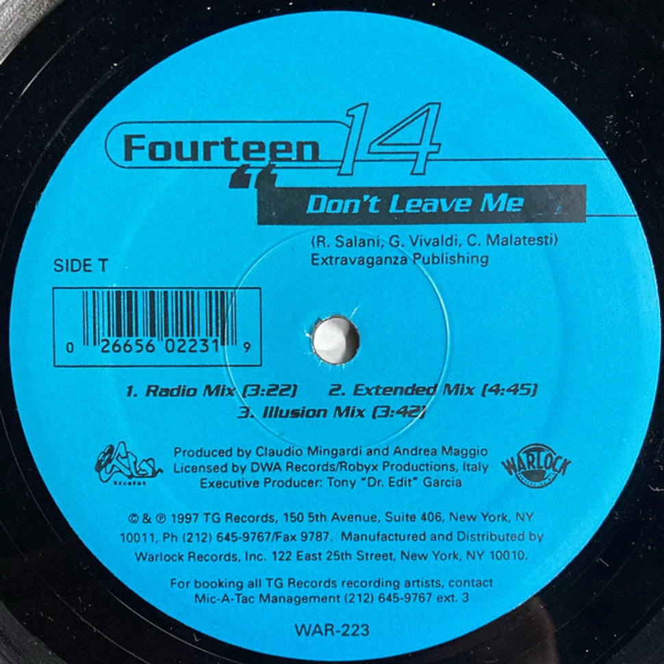 Fourteen 14, Pianonegro - Don't Leave Me / In Africa