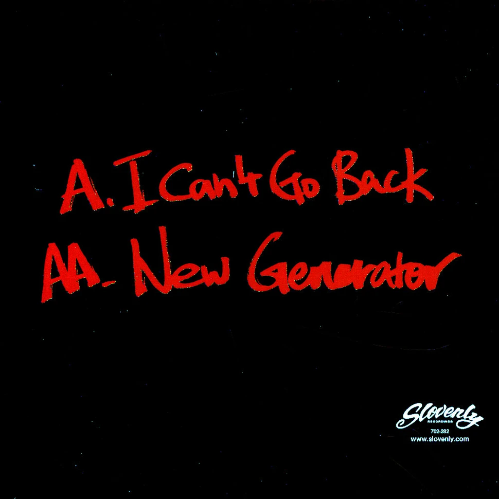 Angel Face - I Can't Go Back / New Generator