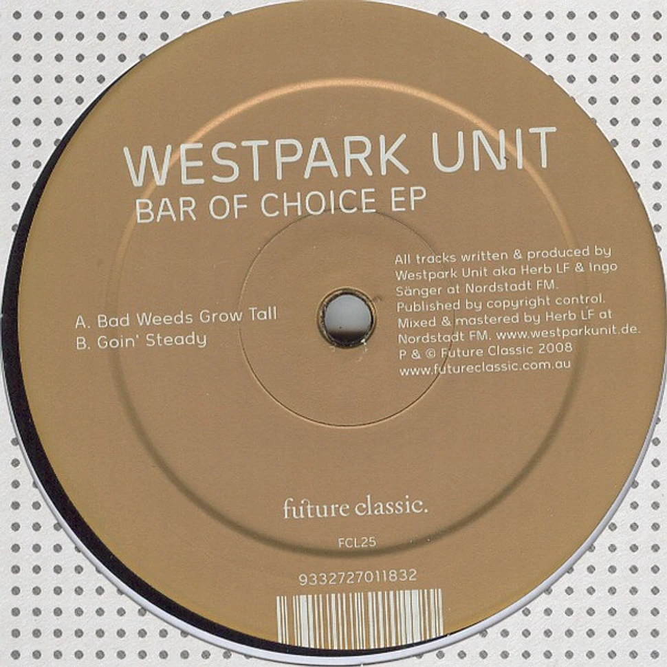 Westpark Unit - Bar Of Choice EP
