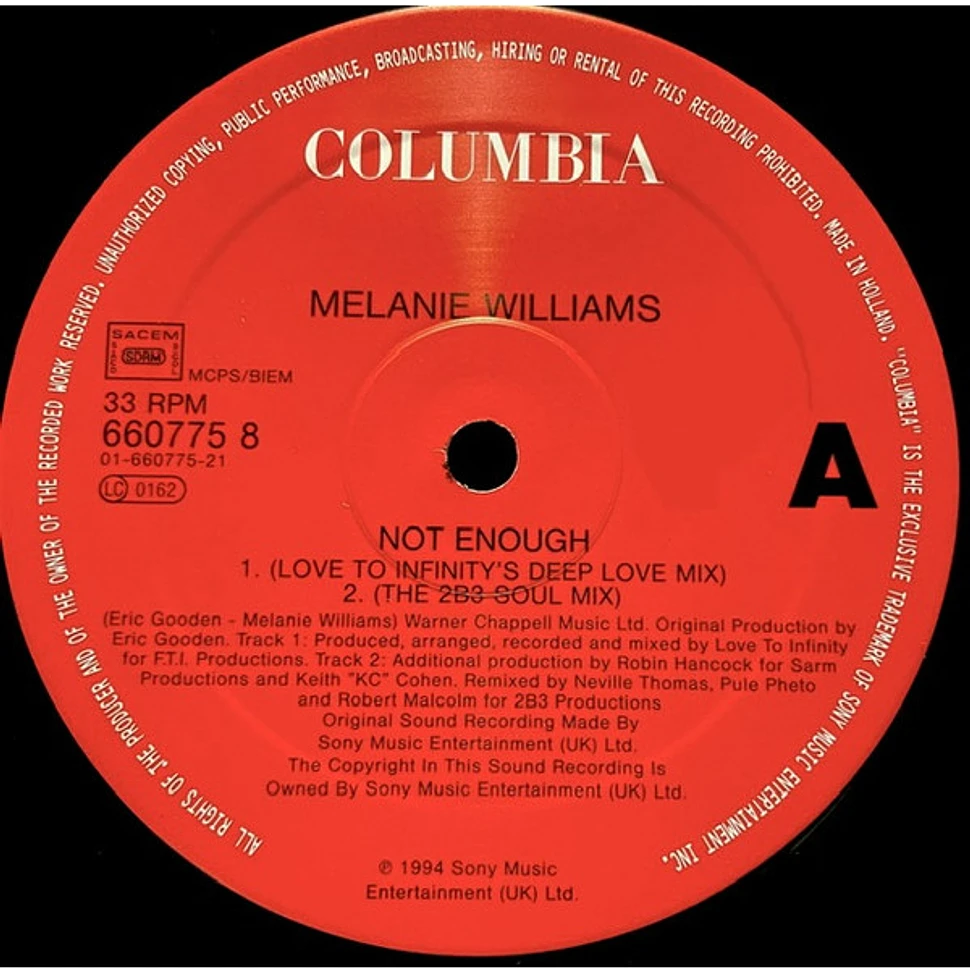 Melanie Williams - Not Enough?